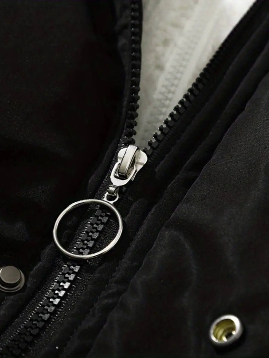 Winter Jacket | Quilted | Adjustable Hood Warmth | Fleece Lining