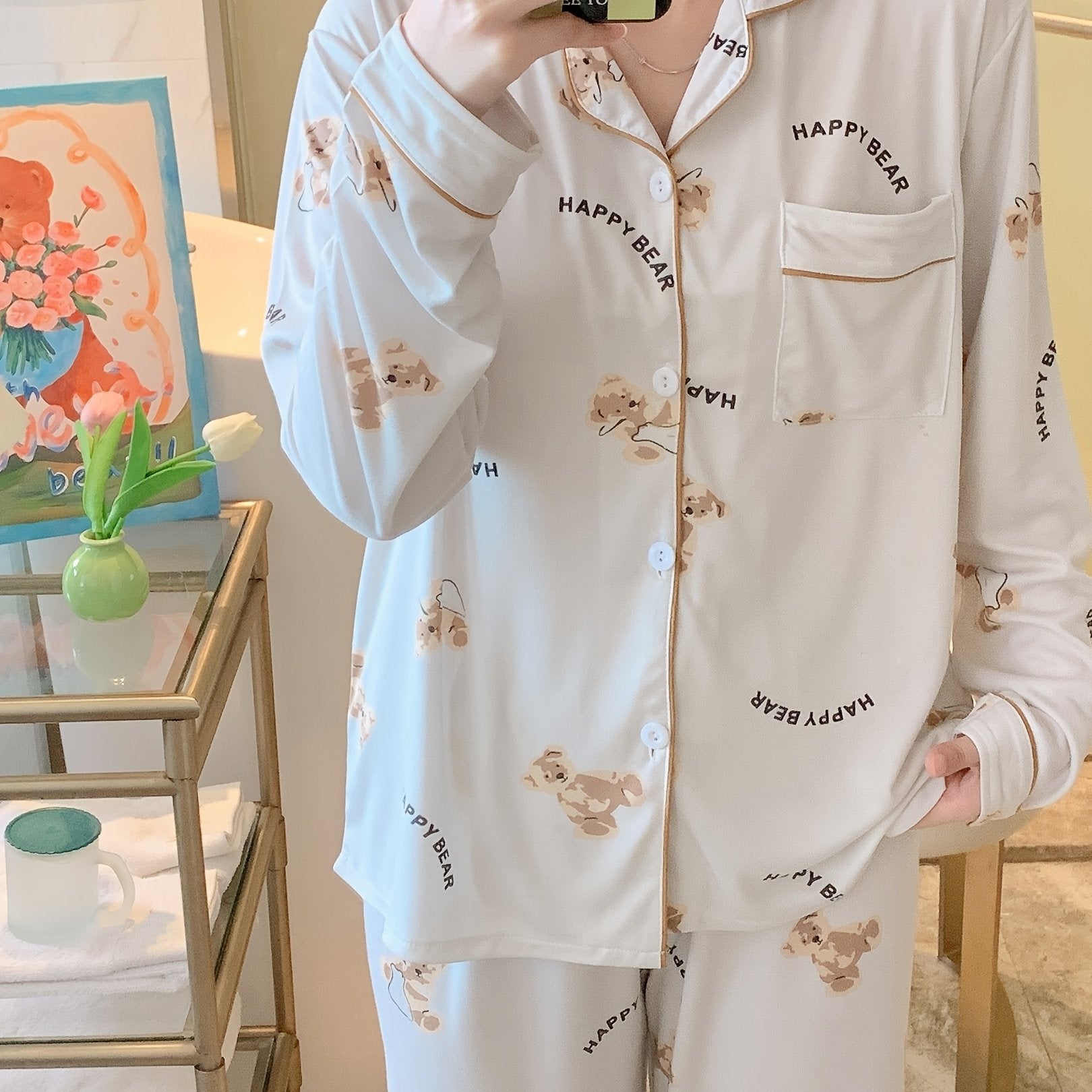 Women’s Pajama Set | Cartoon Print | Ultra Soft Comfort | Polyester