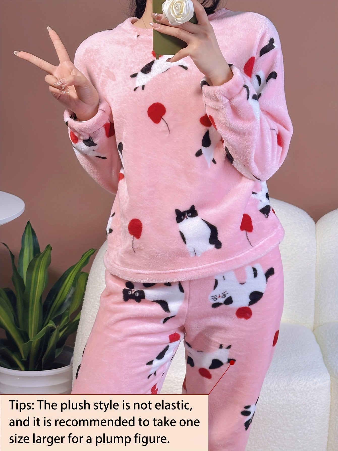 Women's Pajama Set | Floral Print | Soft Stretchy Comfort | Polyester