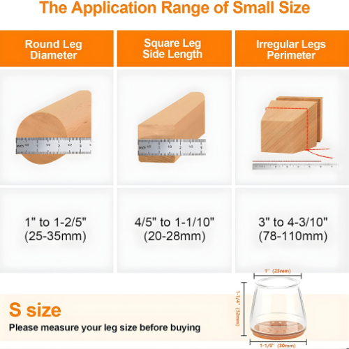 Invisible Floor Protectors for Furniture Legs – 16 Pack