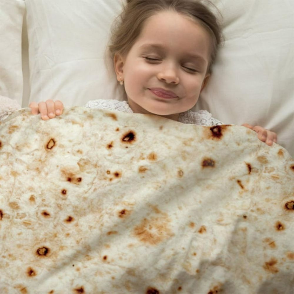 Cozy Tortilla Wrap Blanket for Food Lovers