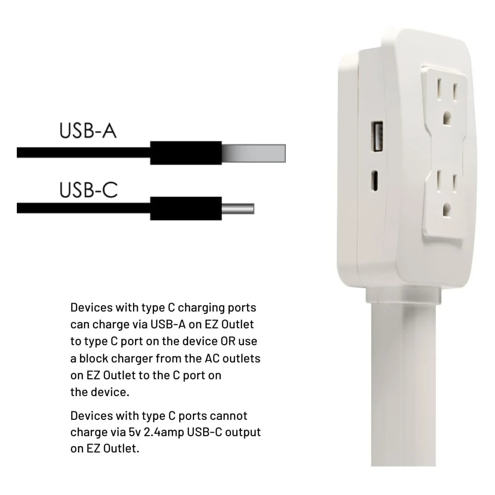 Electrical Outlet Extender with Multiple Ports