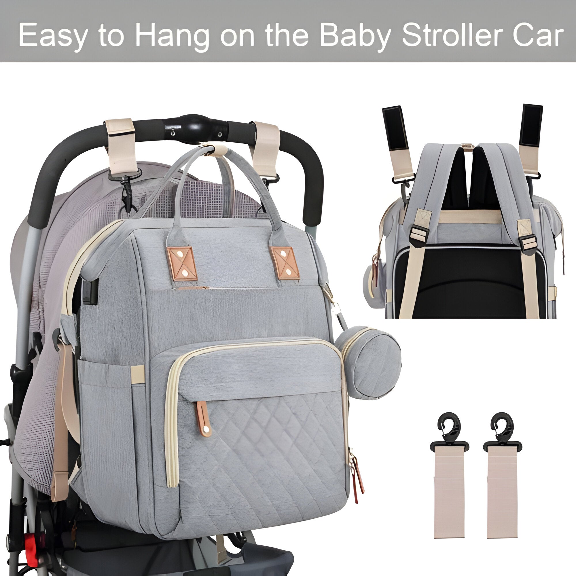 Portable Baby Crib with Diaper Bag for Travel