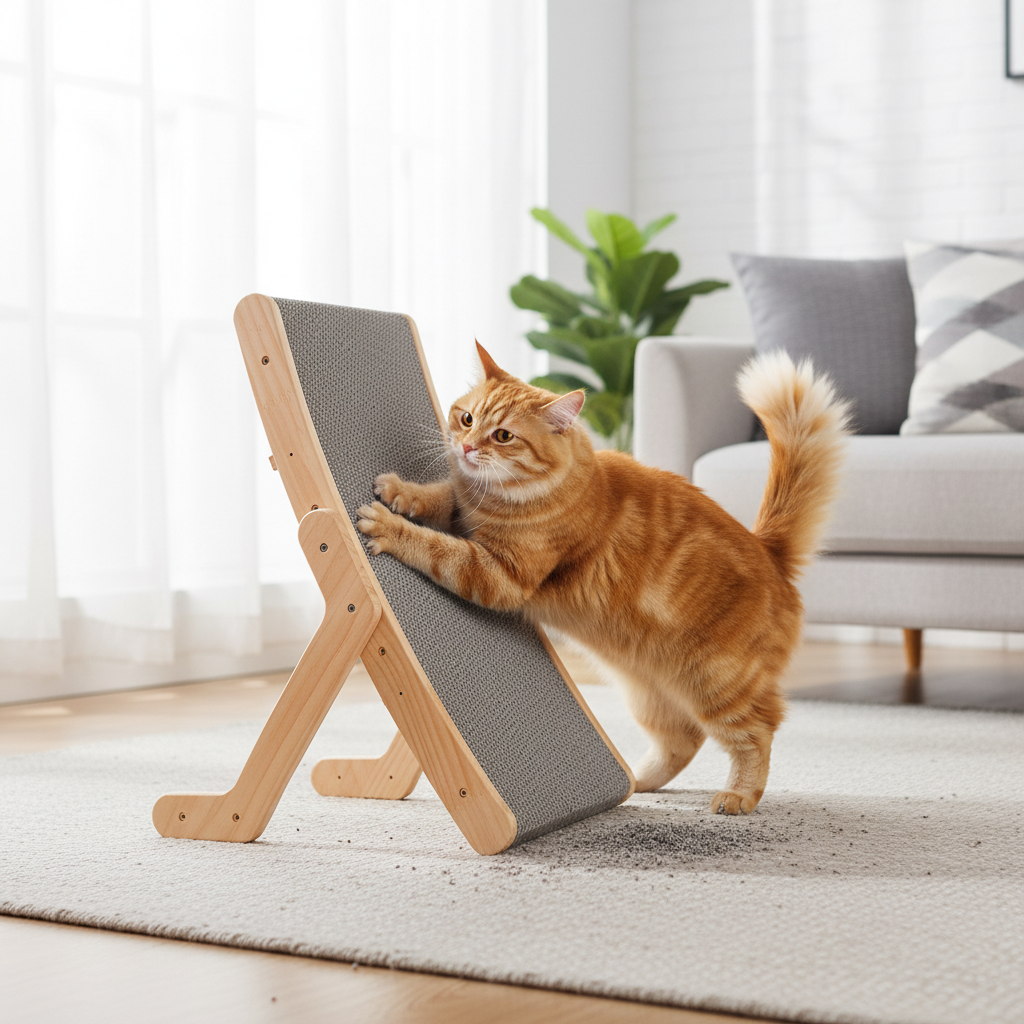 Ergonomic Cat Scratcher and Lounge for Comfort and Play