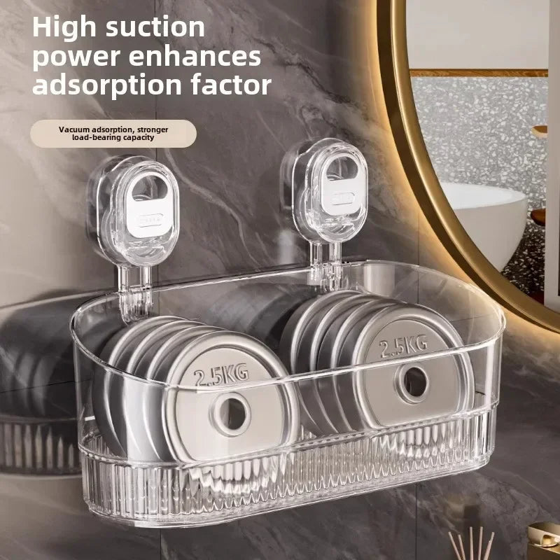 Storage Rack with Suction Cups for Various Uses