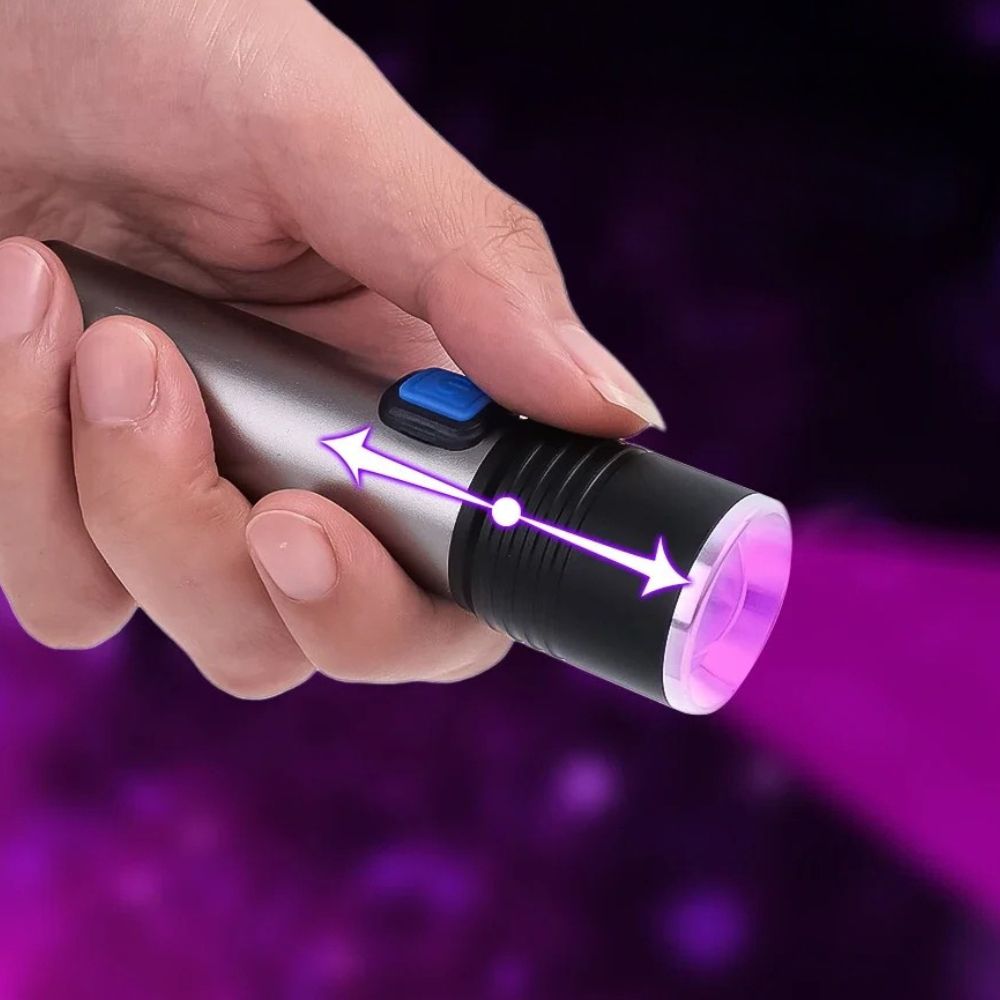 Portable UV Blacklight Flashlight for Detecting Urine