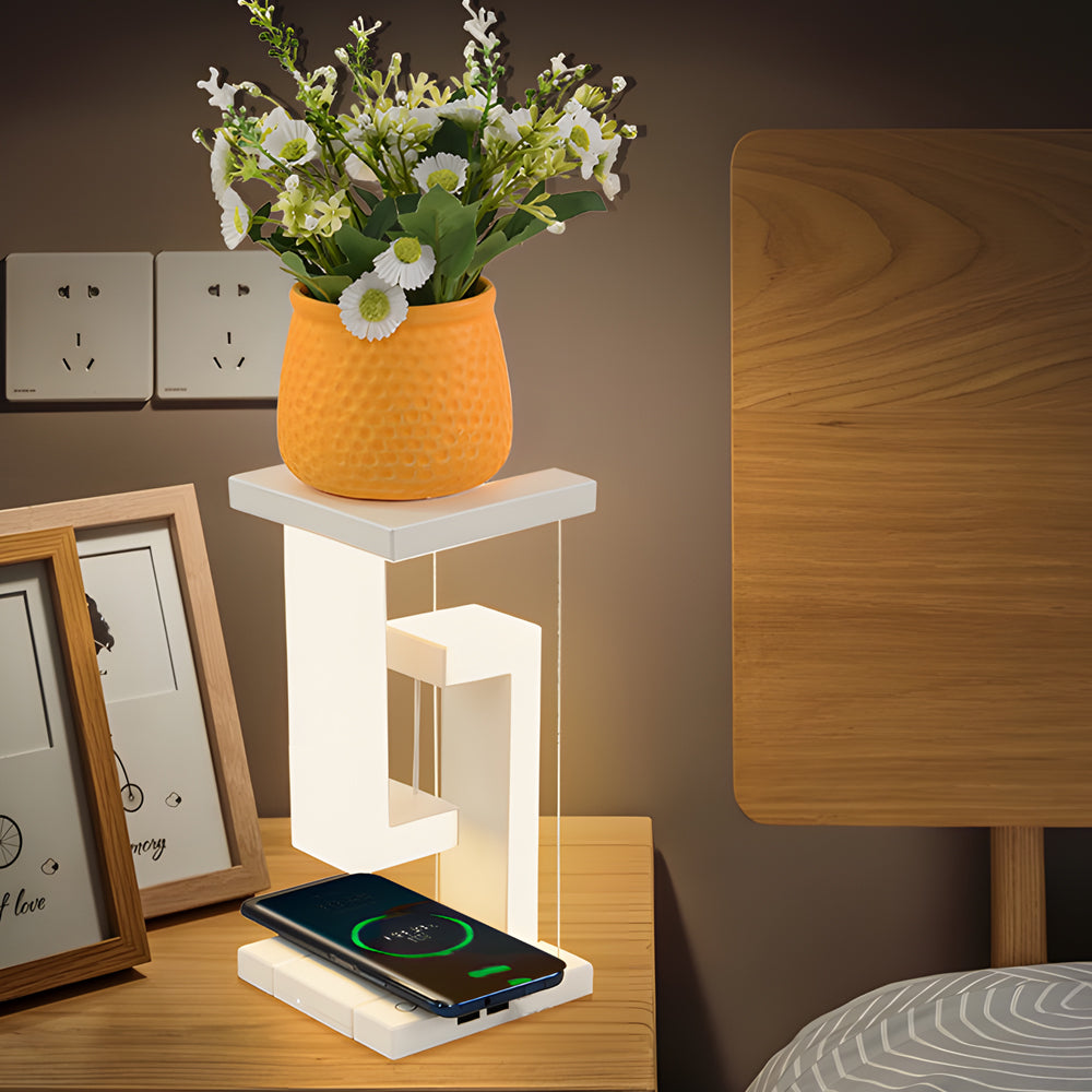 LevitateGlow Wireless Charging LED Table Lamp
