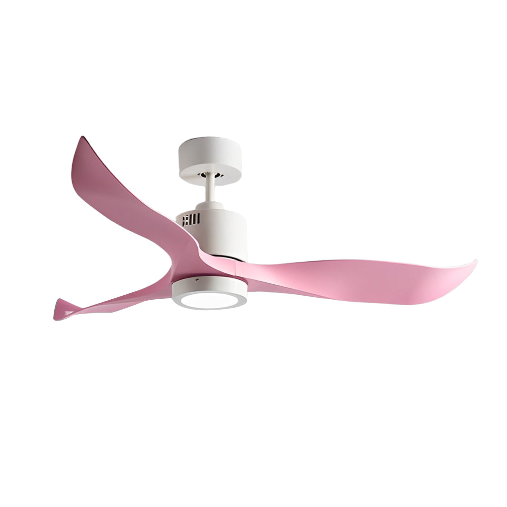 3 Blades Intelligent Mute Ceiling Fan Lamp with Remote LED Taavita Design