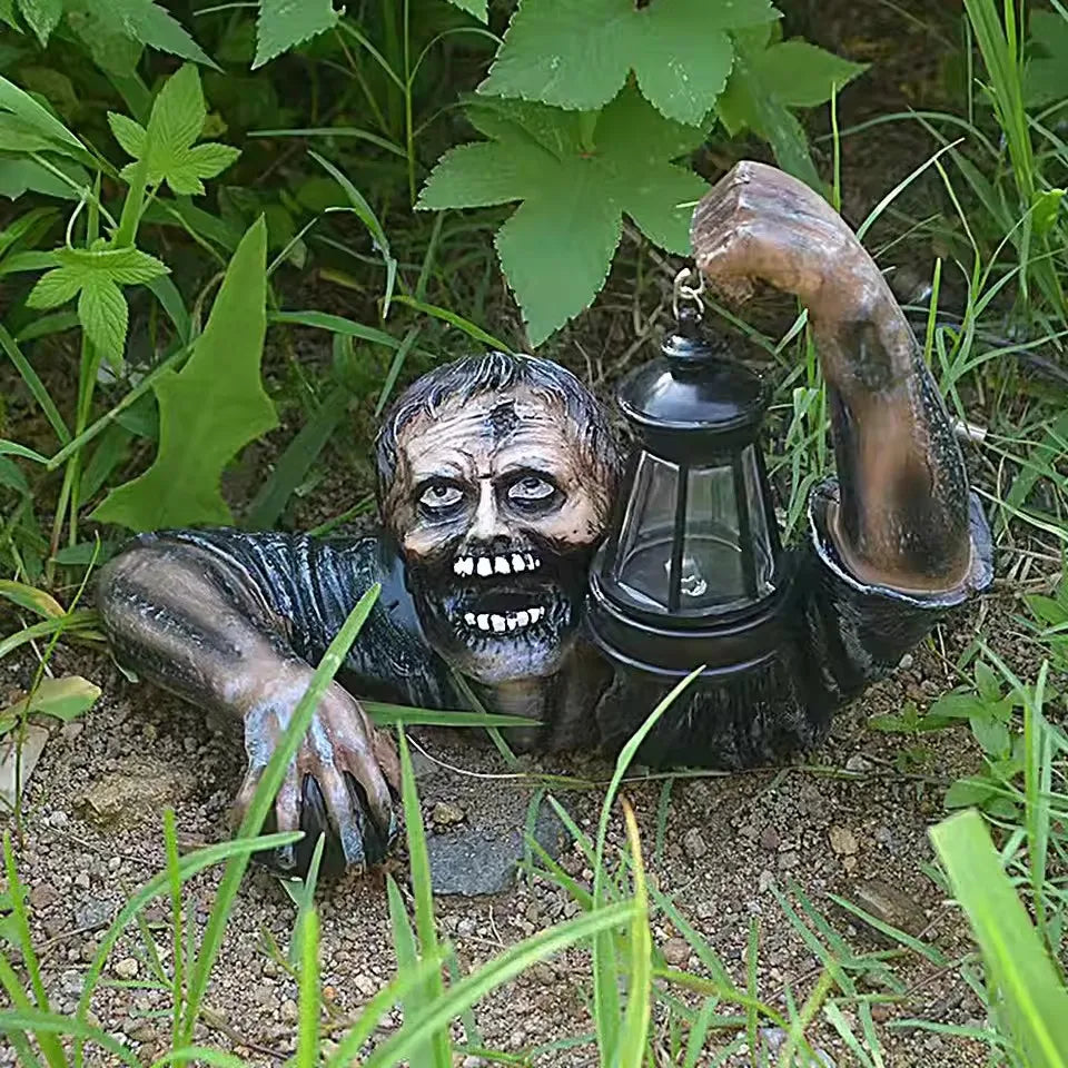 LED Lighted Zombie Decoration for Outdoor Halloween Display