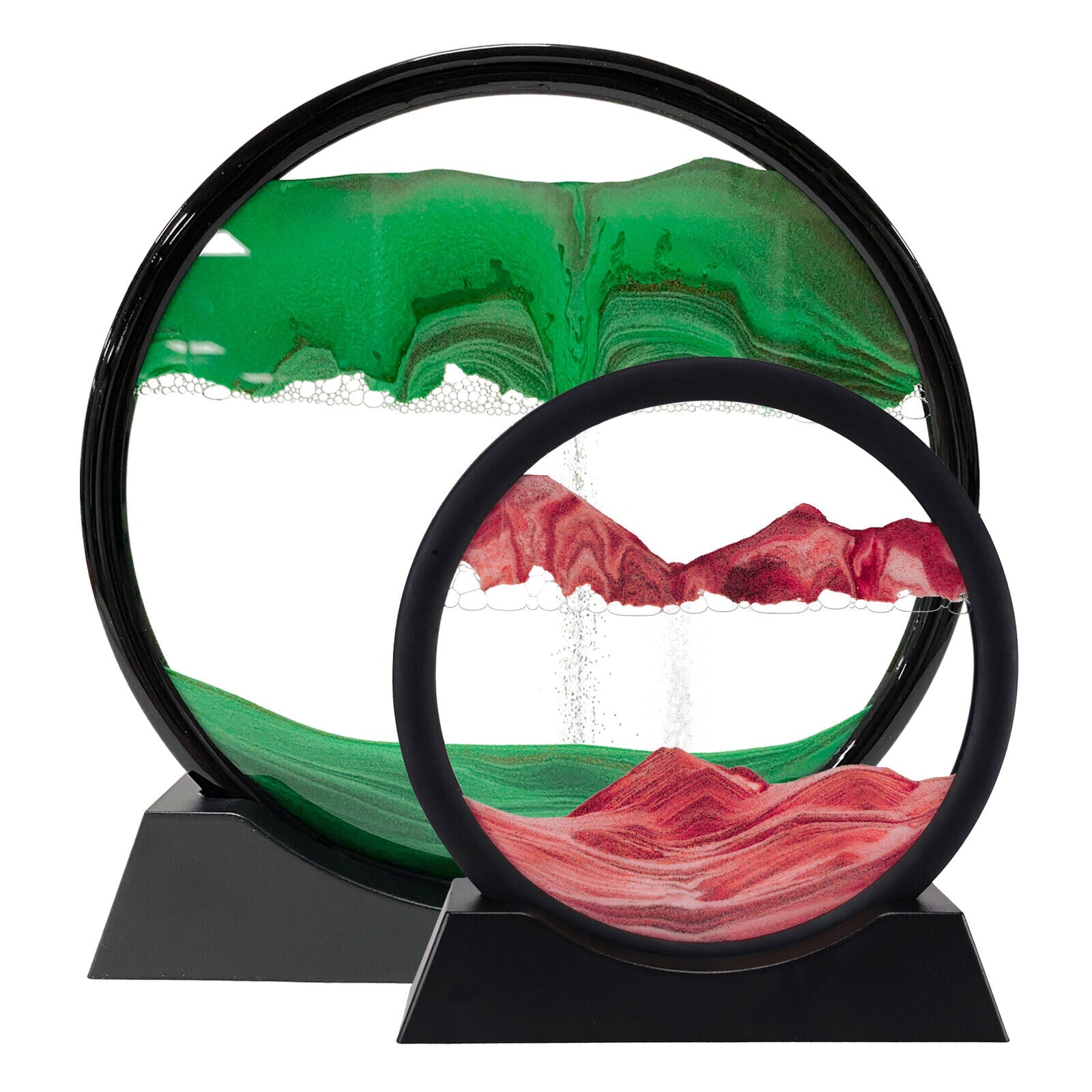 Dynamic Sand Art Sphere for Desk Relaxation