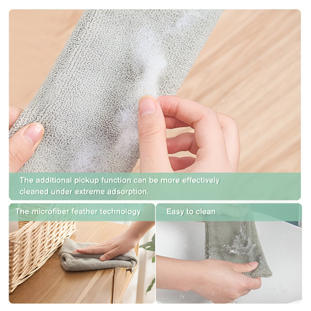 Slim Microfiber Mop with Extendable Tool for Tight Spaces