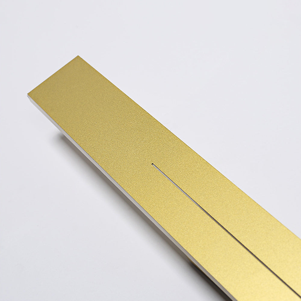 Taavita | Modern Linear LED Wall Lamp Black/Gold Acrylic Bathroom