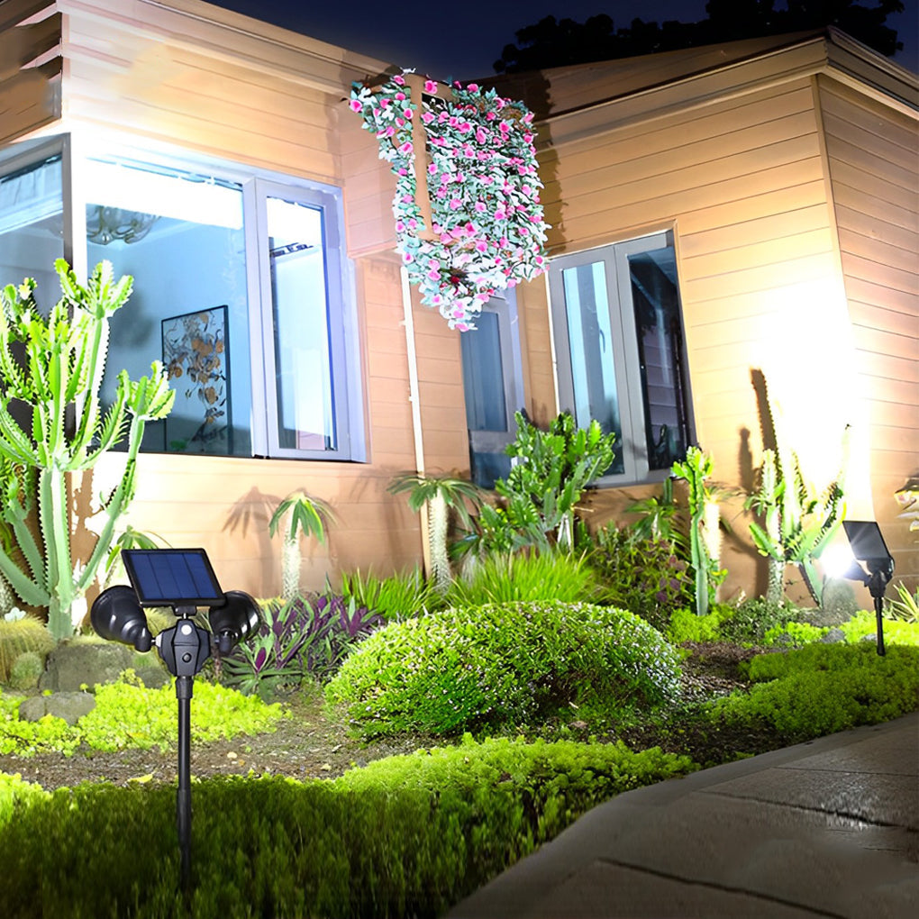 2 Pack Waterproof Intelligent Motion Sensor LED Solar Lawn Lights