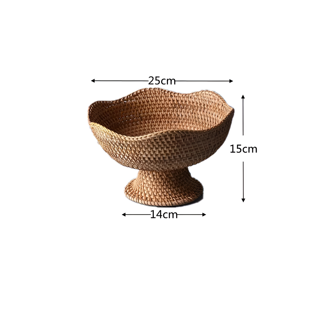 NatureNest – Artisan Rattan Fruit Display Basket for Your Home
