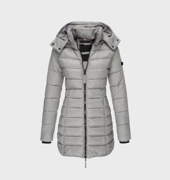 Women’s Long Quilted Hooded Coat | Soft Lining & Insulated Warmth | Durable Fabric | Comfortable Fit