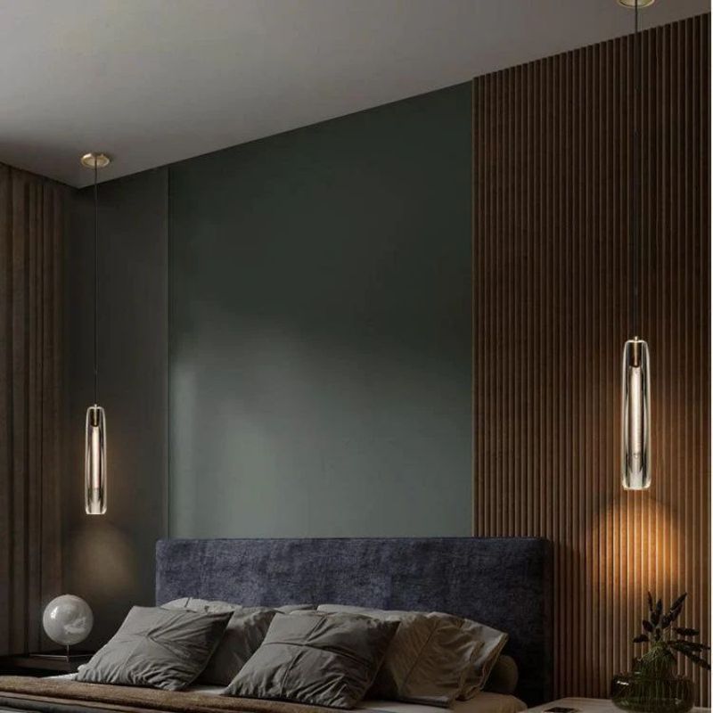 Lioren — Crystal Pendant Light with Adjustable Brass Finish