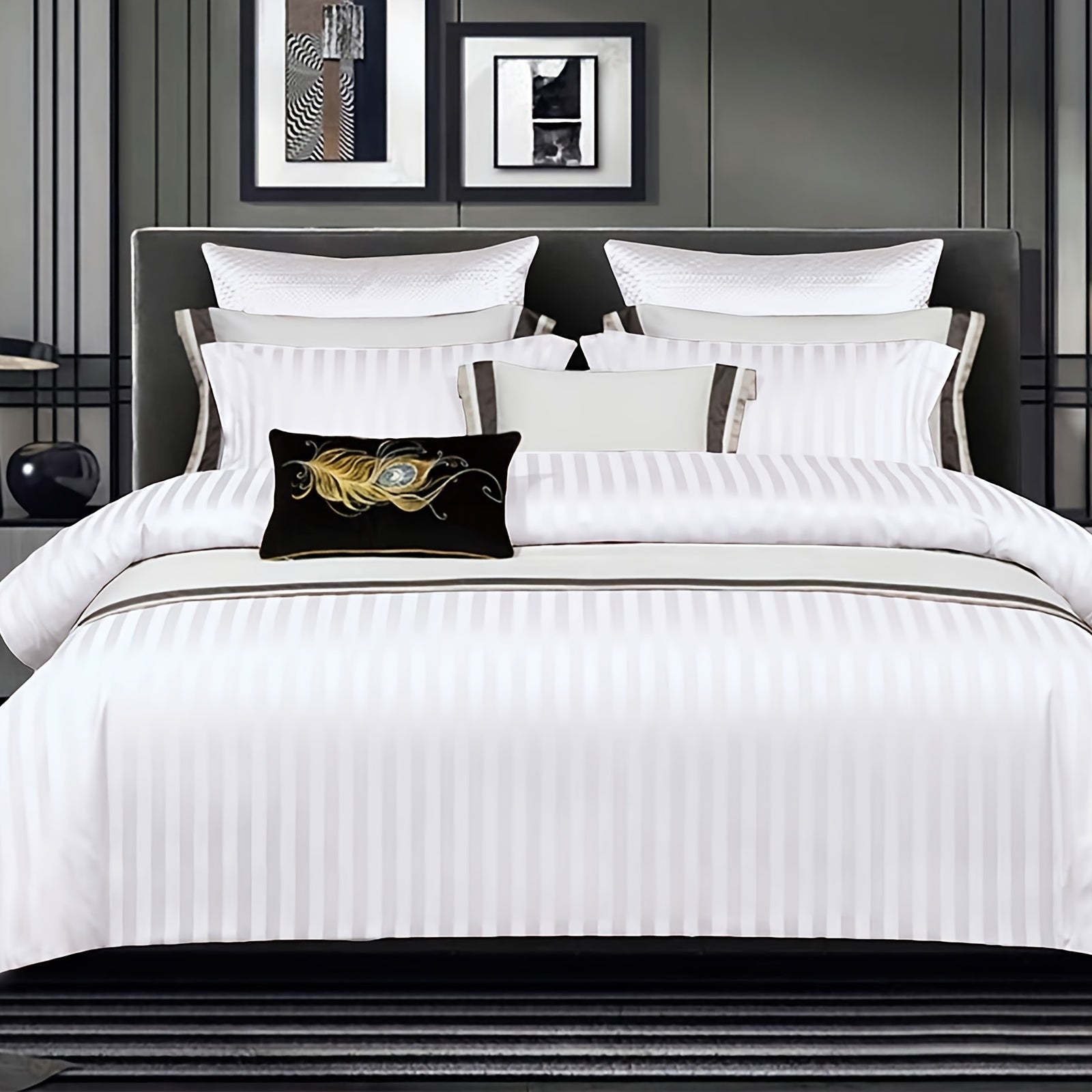 Duvet Cover Set | Satin Embossed | Luxurious Comfort | Polyester