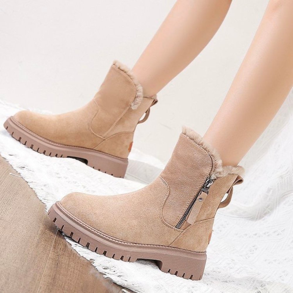 Women’s Winter Boots | Suede Upper & Faux Fur Lining | Anti-Slip Rubber Outsole | Warm & Comfortable Fit