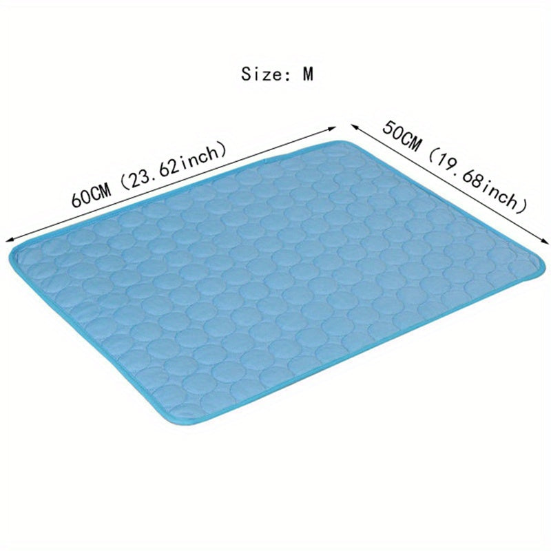 Cooling Mat for Dogs And Cats: Breathable, Washable Pet Bed with Polyester Fiber Filling, Ideal for Summer, Car Seat And Small House Covers, Dog Cooling Mat