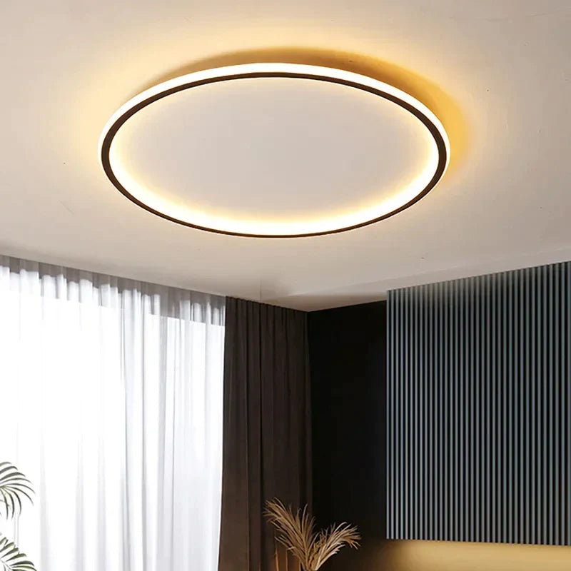 LED Ceiling Light | Scandinavian Round Design | Aluminum & Iron | 30 cm Diameter