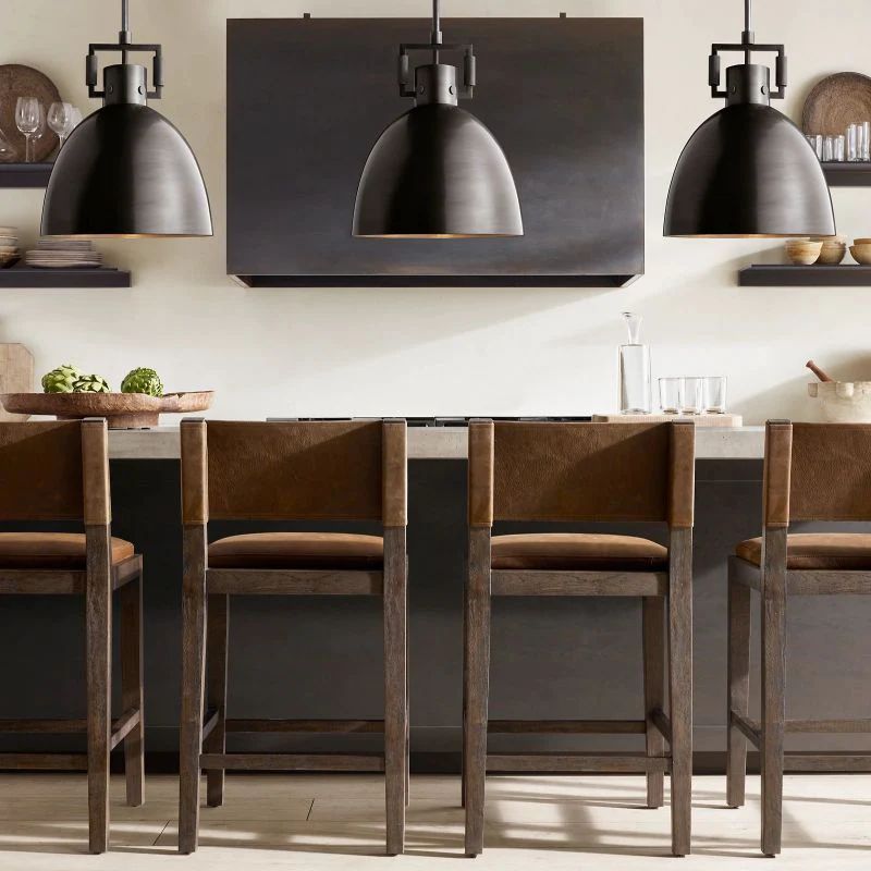 Munda — Metal Cloche Pendant Light for Kitchen Islands