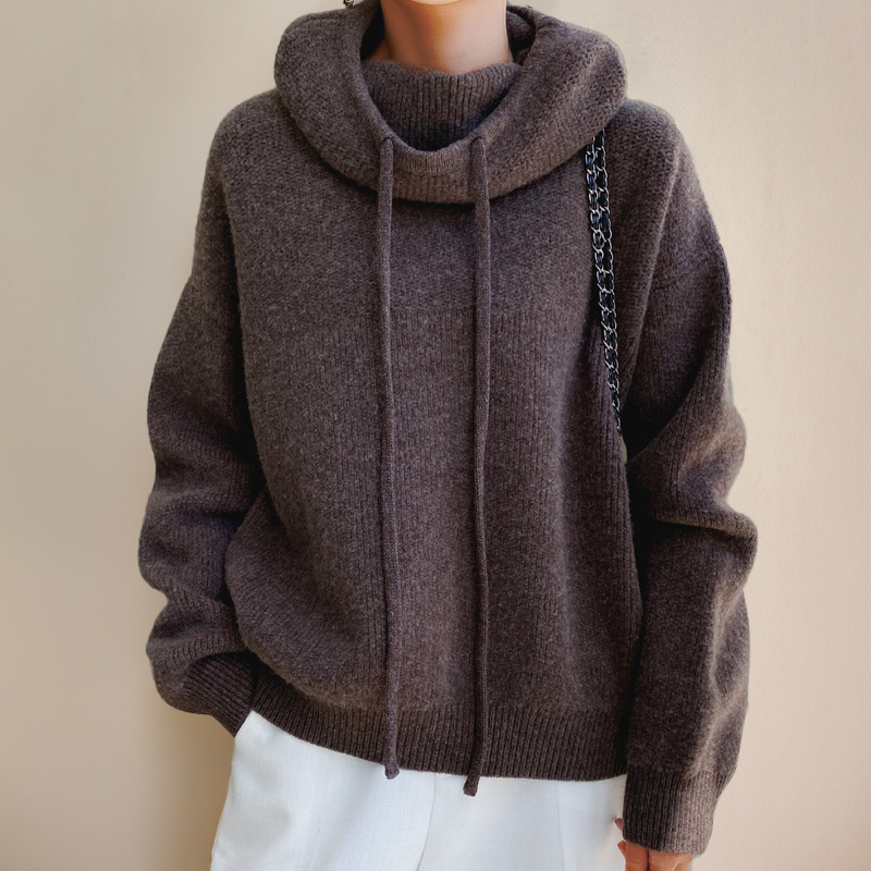 Women’s Turtleneck Sweater | Merino Wool Blend | Soft & Warm | Comfortable Fit