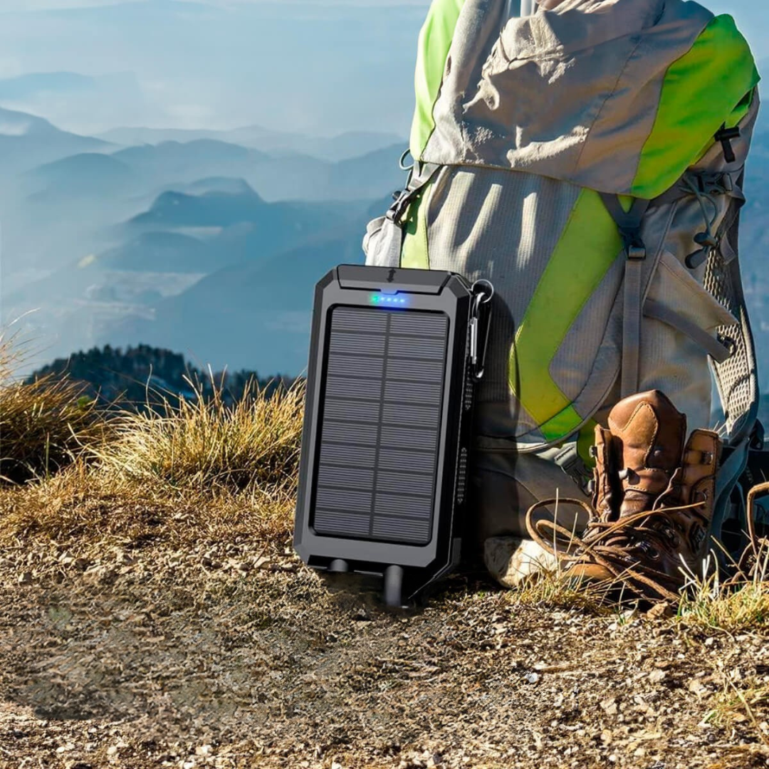 Solar Power Bank with 500,000 mAh Capacity - Portable External Charger