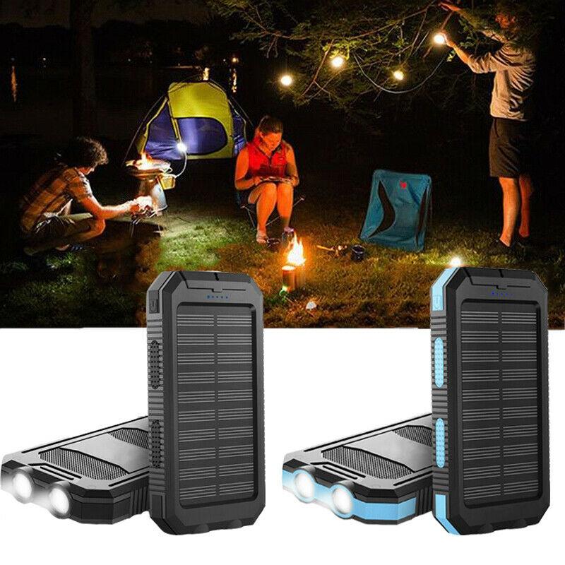 Solar Power Bank with 500,000 mAh Capacity - Portable External Charger