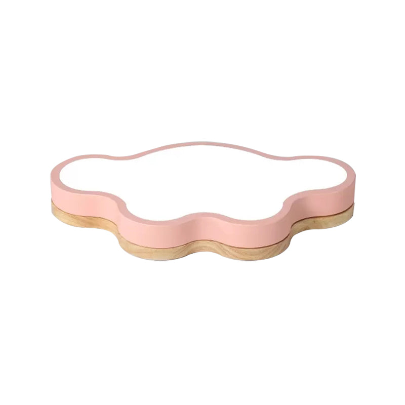 Taavita Cloud Shape Flushmount Ceiling Light Macaron Loft LED Ceiling Lamp for Kids' Bedroom