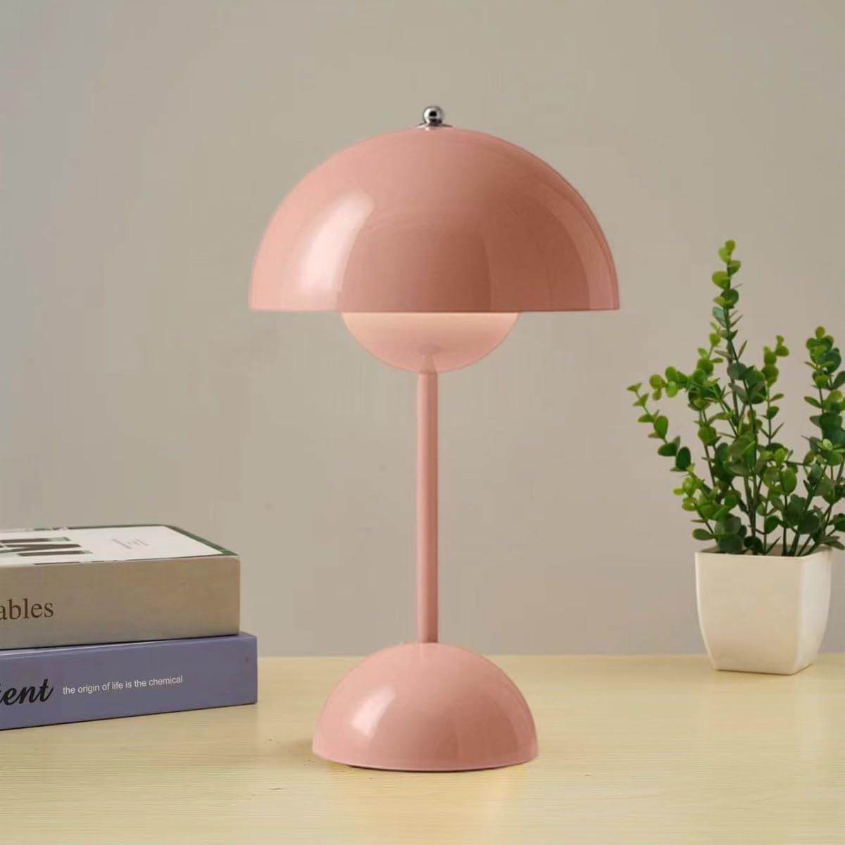 Table Lamp | Gold-Plated Base & Adjustable Light | Dome Globe Design | Energy Efficient 5W