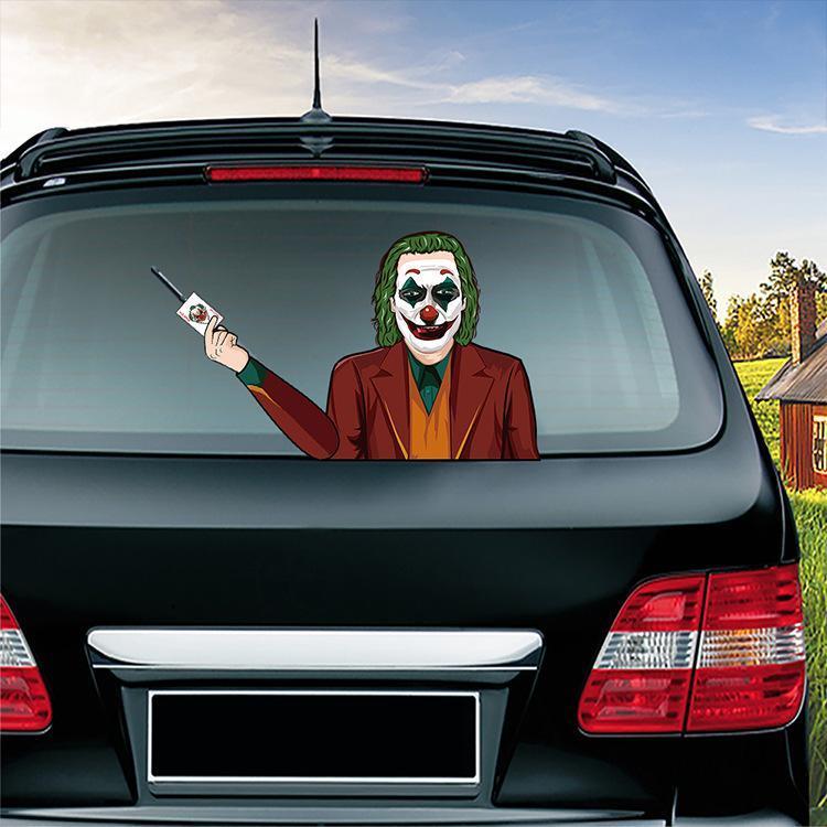 Halloween Car Rear Window Wiper Decal - Weatherproof Spooky Decoration