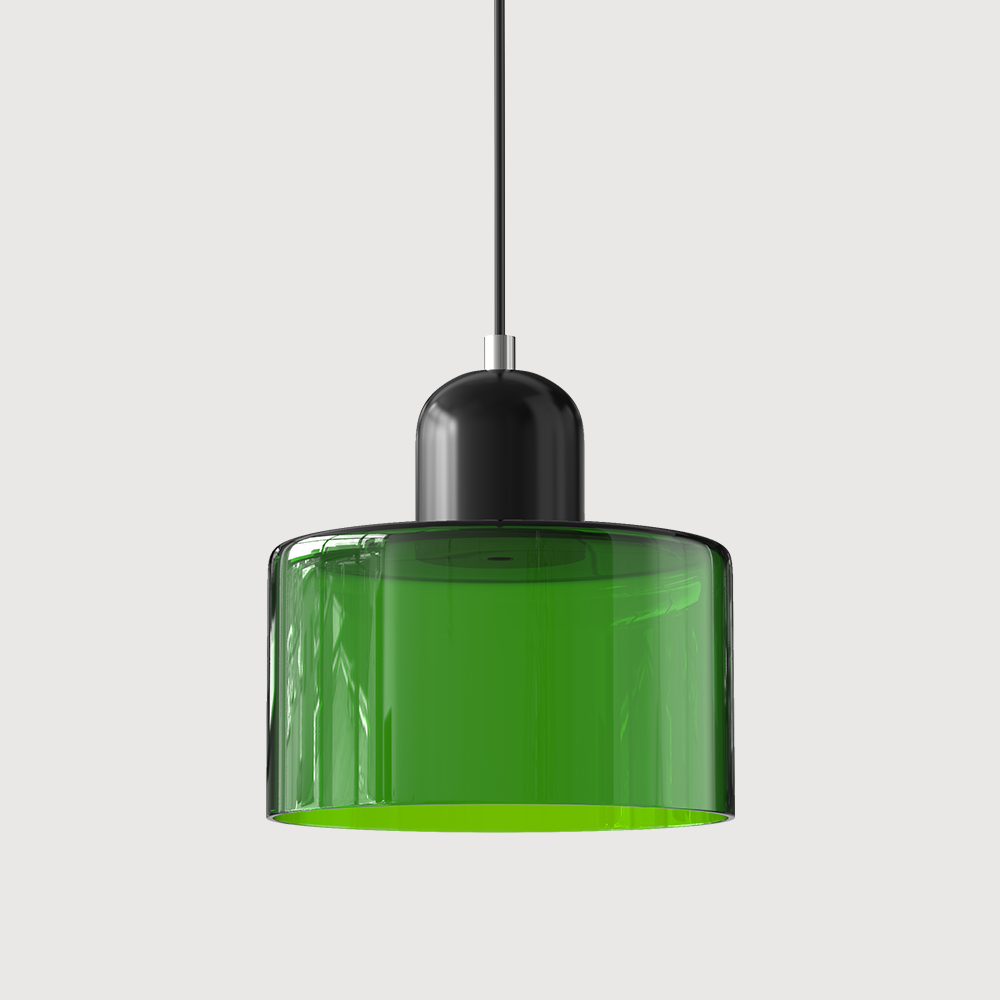 Pendant Light | Bauhaus-Inspired Glass Shade | Adjustable Hanging Length | Easy Assembly