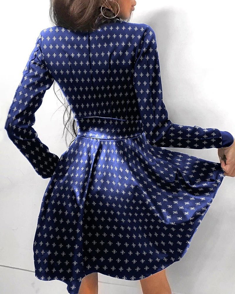 Women’s Mini Dress | Front-Zipper Faux Leather | Chest Pockets & Stand-Up Collar | Comfortable Fit