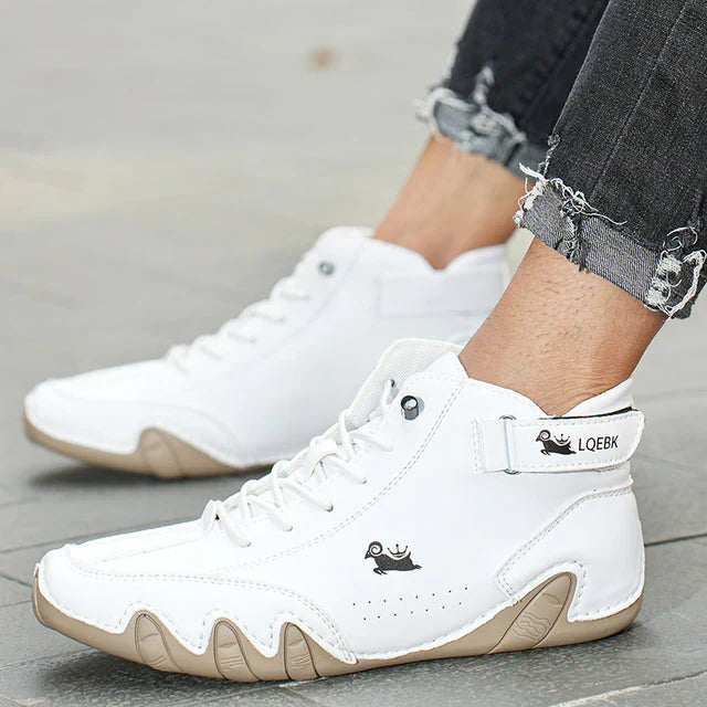Men's Barefoot Shoes | Leather Upper & Flexible Rubber Sole | Natural Walking Experience | Comfortable Fit