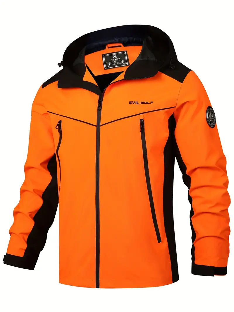 Waterproof Outdoor Jacket | Reflective Design | Breathable Fabric | Adjustable Hood & Pockets