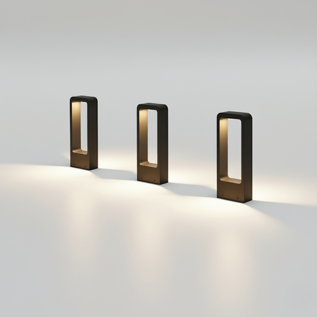 LuxeBeam Solar-Powered Pathway Lights for Gardens