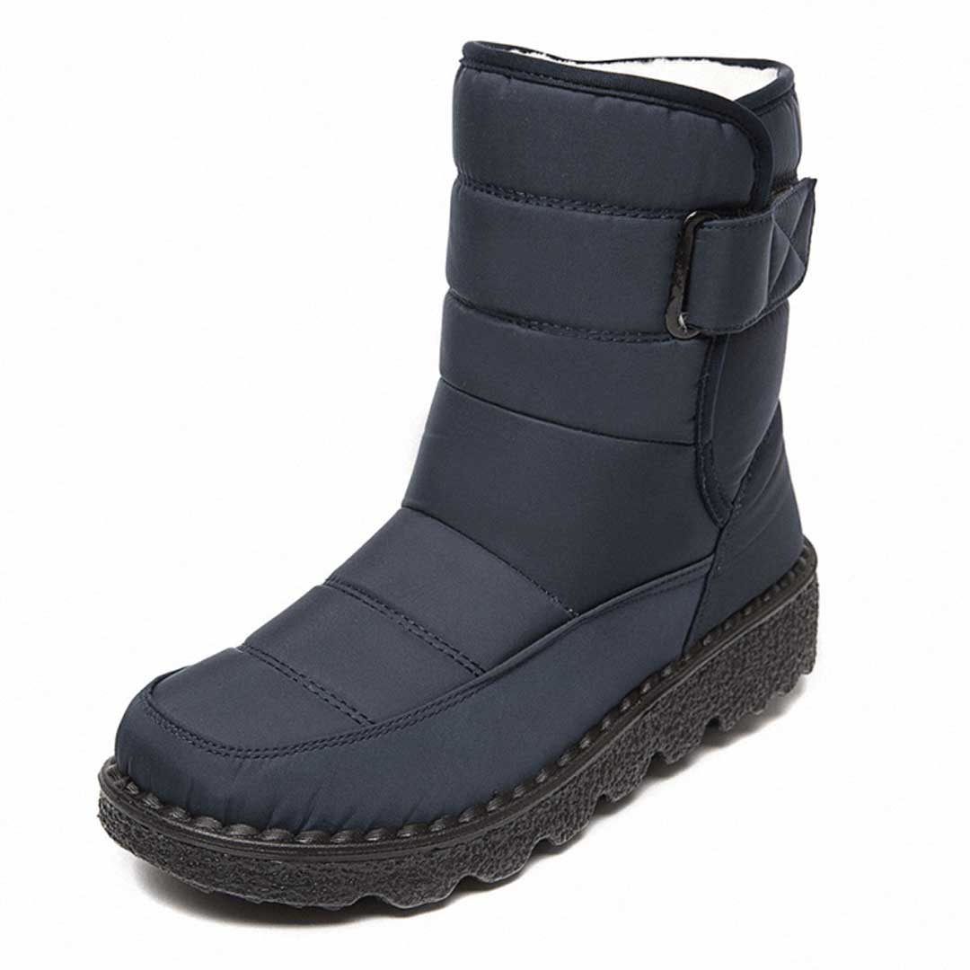 Women’s Waterproof Winter Boots | Quilted Insulated Design | Non-Slip Polyurethane Sole | Adjustable Buckle Strap