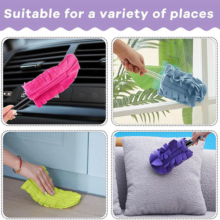 Set of 5 Microfiber Cleaning Pads for Dust, Hair, and Dirt Removal