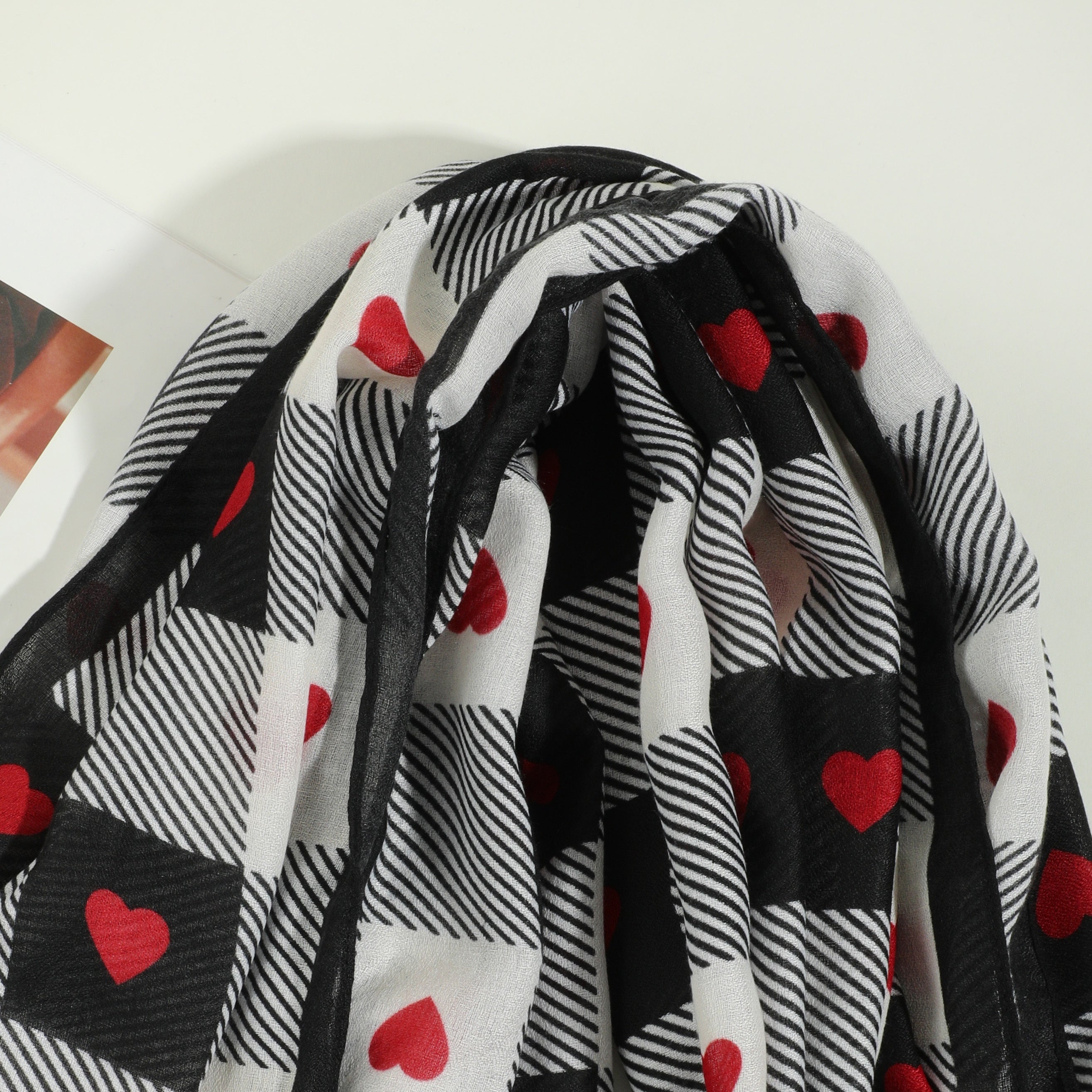 Plaid Scarf | Lightweight Warmth | Soft and Breathable Comfort | Viscose