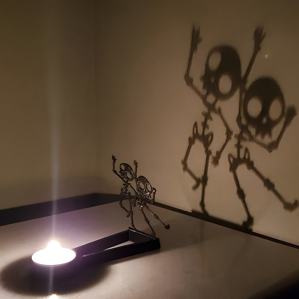 Halloween Metal Candle Holder Decorative Pumpkin Skull Design