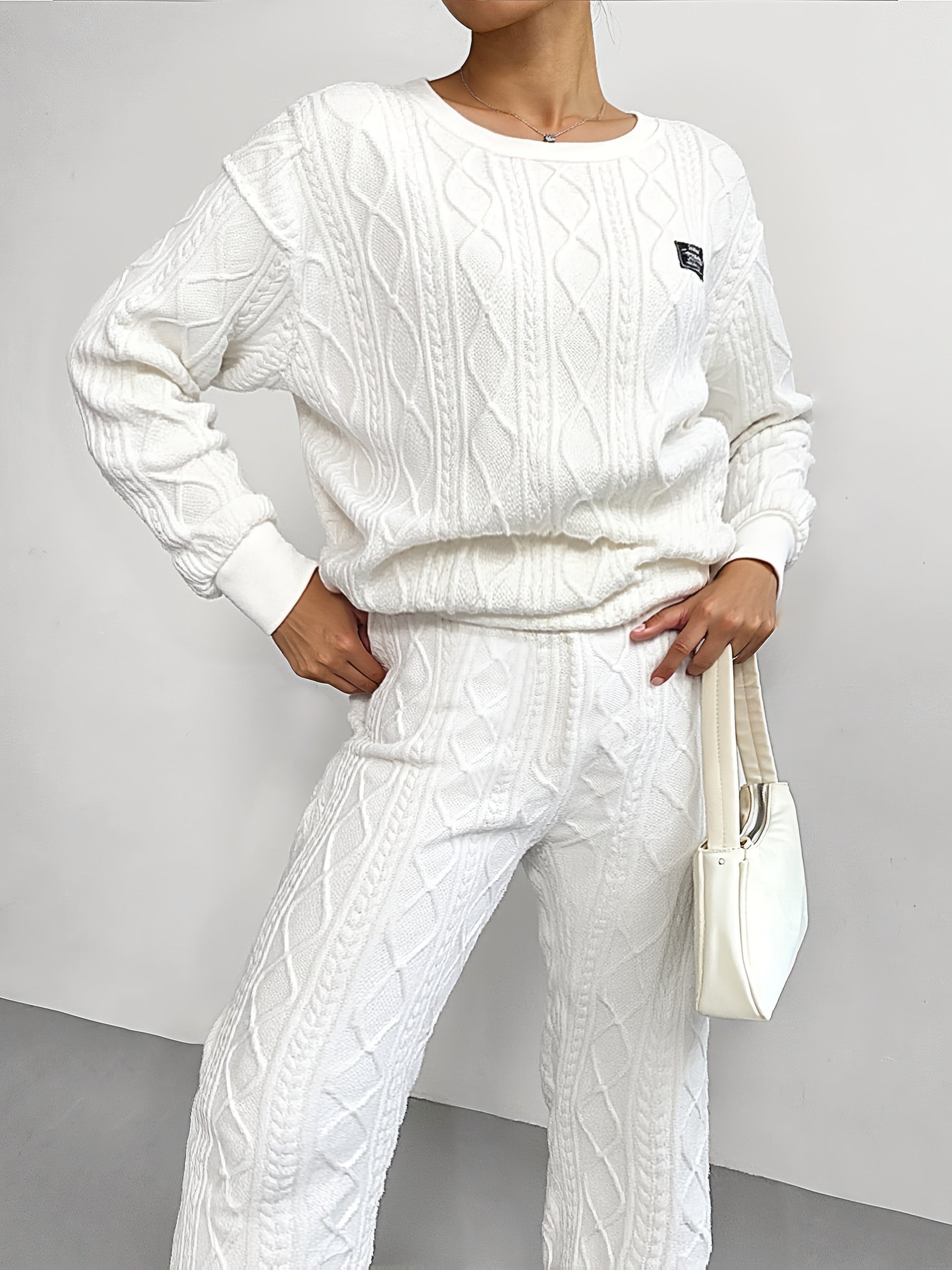 Women's Sweatshirt Set | Long Sleeve | Comfortable Casual Wear | Polyester