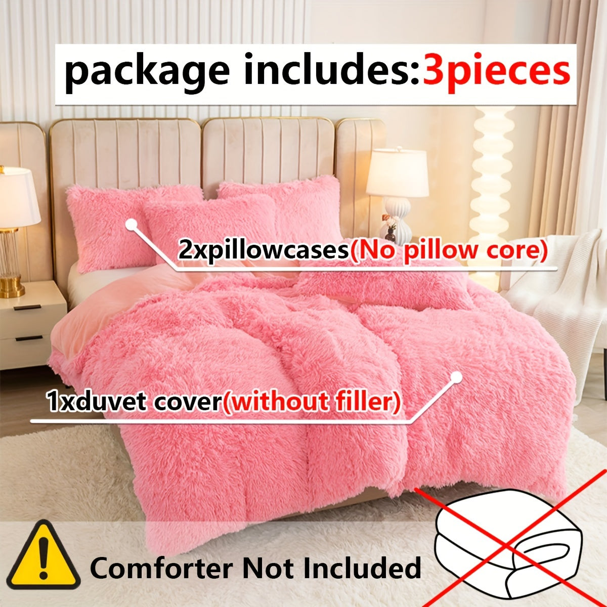 Polyester Bedding Set | Soft 3-Piece | Vibrant Colors & Easy Care | Fabric