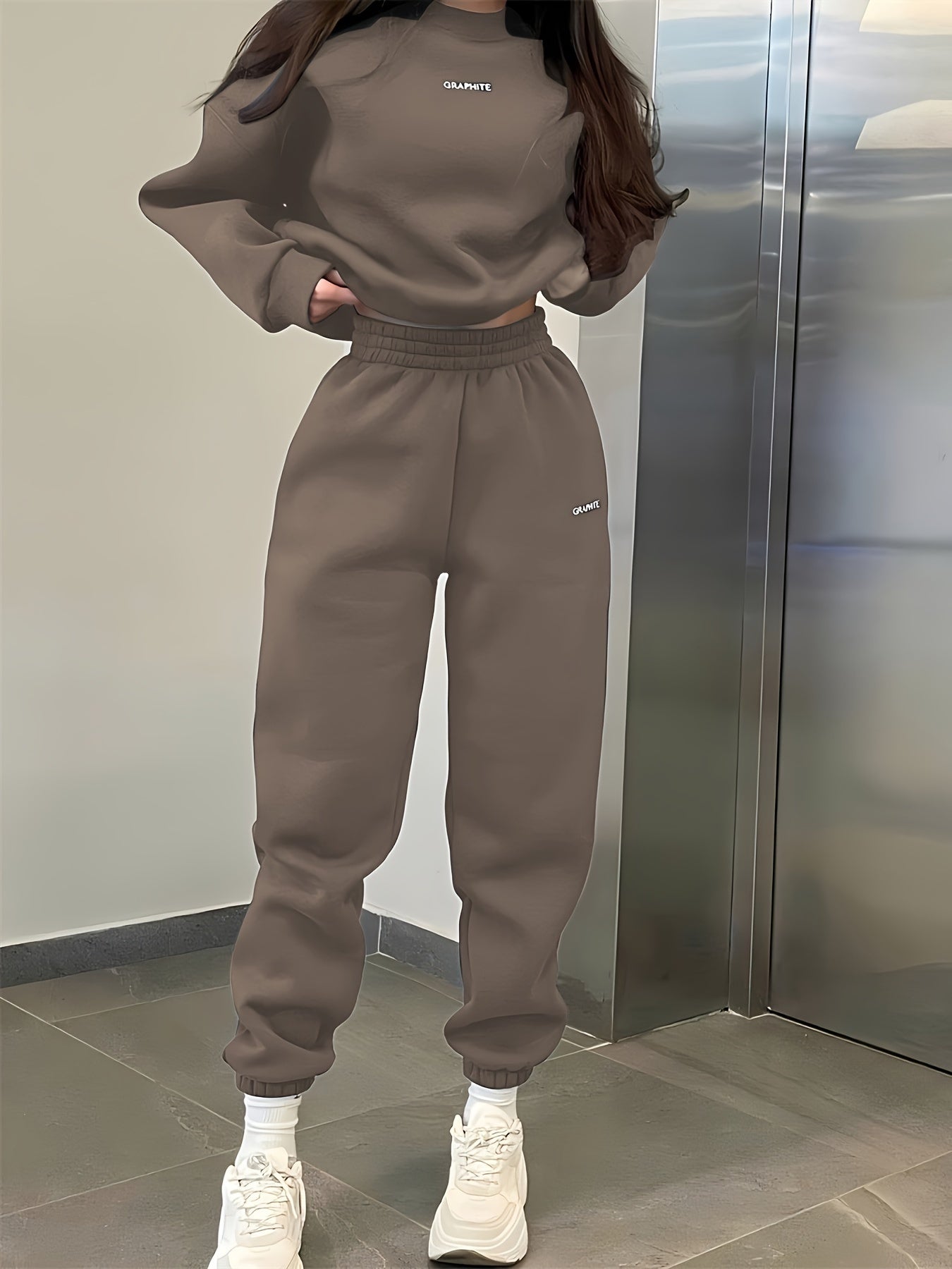 Women's Tracksuit Set | Stretchy Fit | All-Season Comfort | Polyester