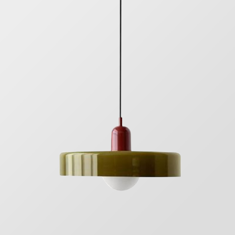Pendant Lamp | Bauhaus Stained Glass Design | Glass Material | Adjustable Suspension