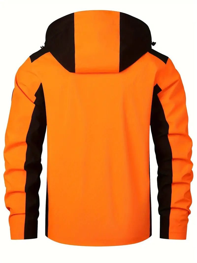 Waterproof Outdoor Jacket | Reflective Design | Breathable Fabric | Adjustable Hood & Pockets