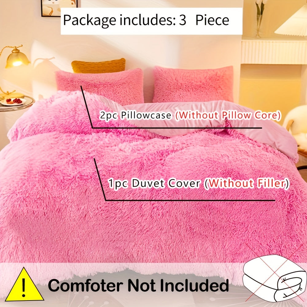 Quilt Cover Set | Plush Fabric | Ultra-Soft Cozy Comfort | Polyester