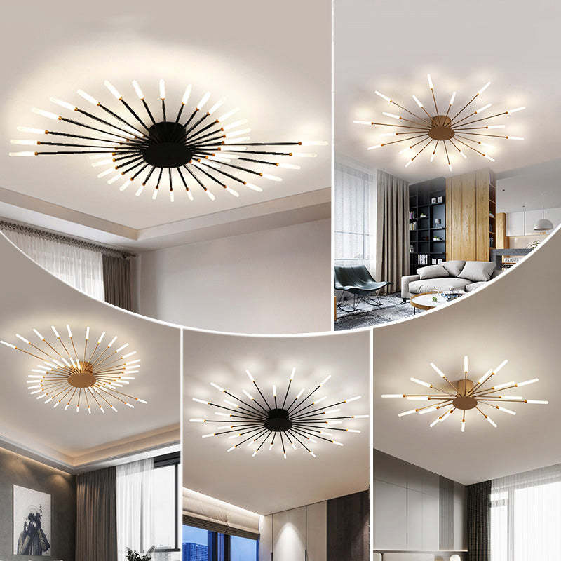 AuraGlow Modern Ceiling Light for Cozy Living Spaces