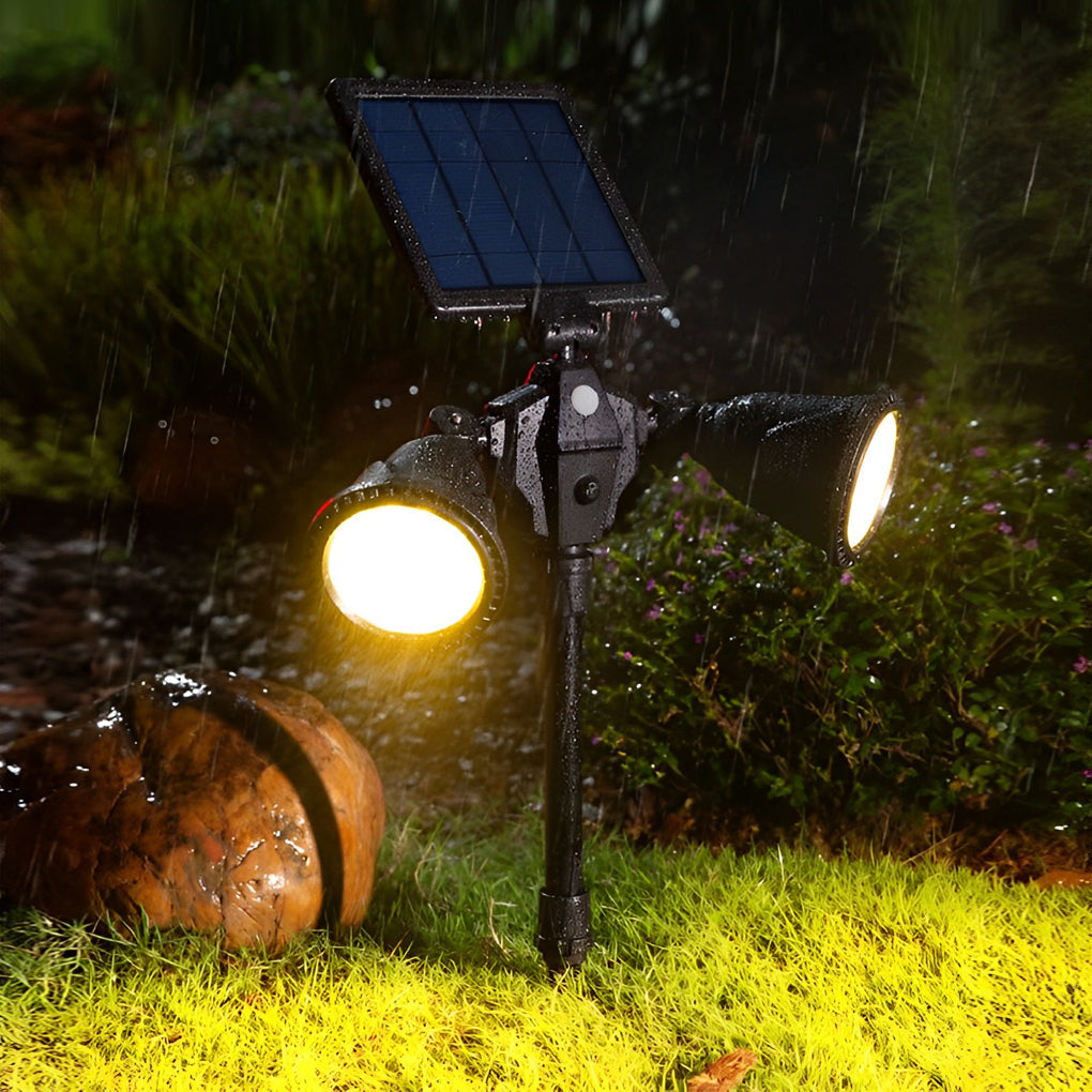 2 Pack Waterproof Intelligent Motion Sensor LED Solar Lawn Lights