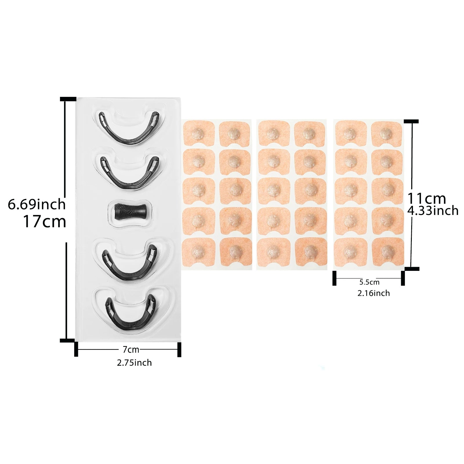 Anti-Snoring Nasal Strips with Magnetic Design
