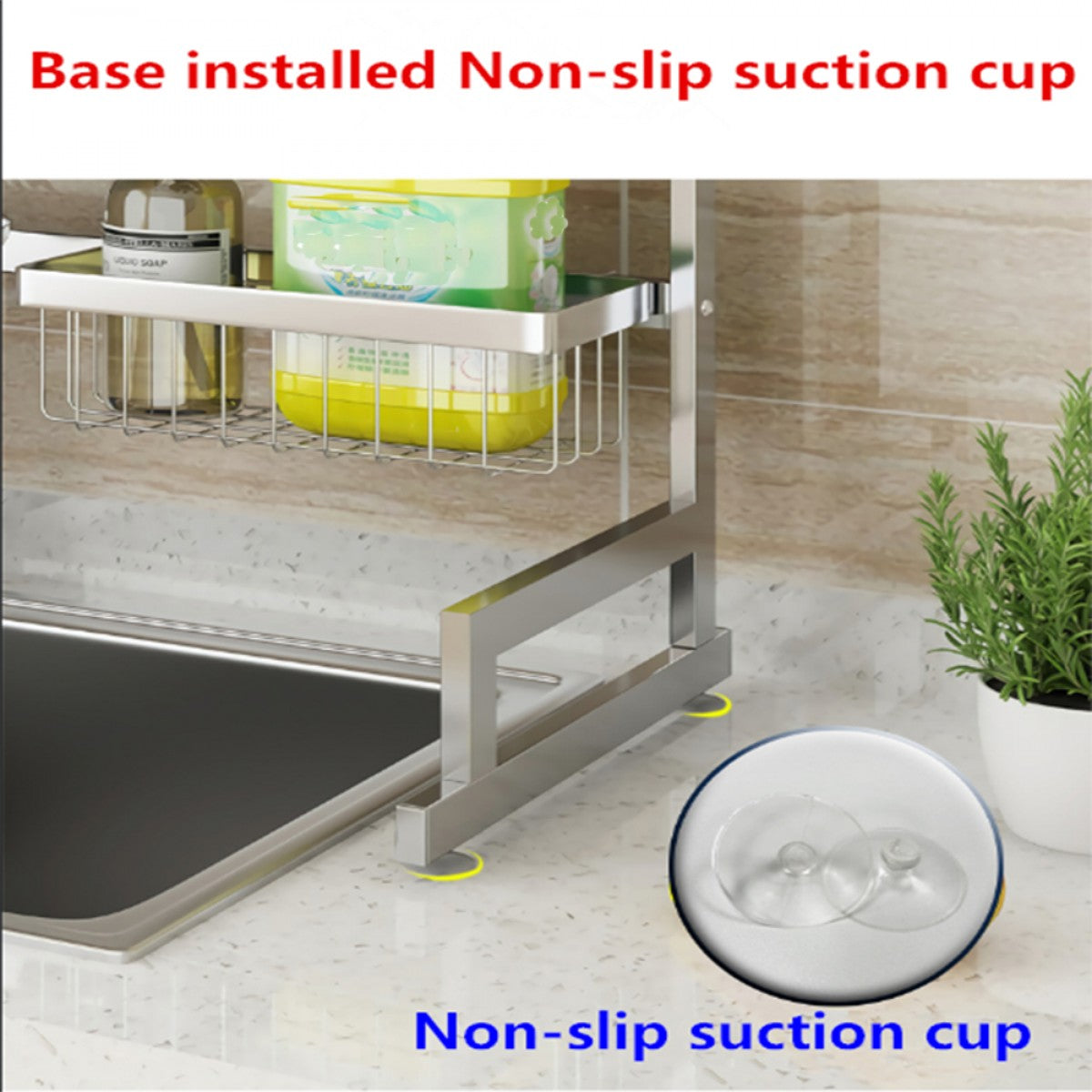 Black Stainless Steel Dish Drying Rack for Kitchen Sink - 34.6 Inch